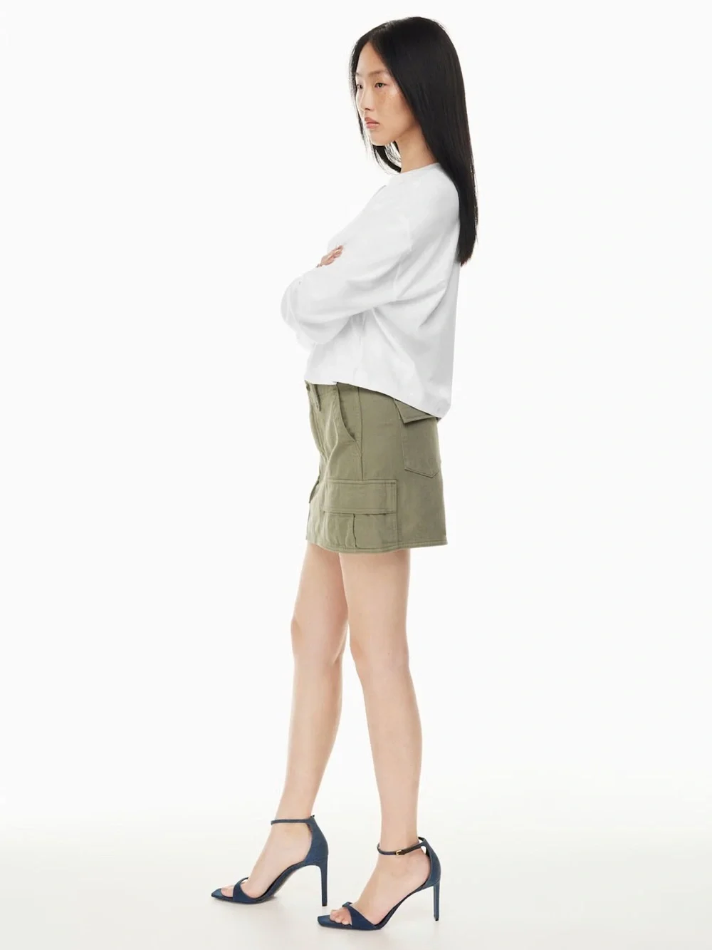 Aritzia Denim Forum The '90s Utility Jean Mini Skirt